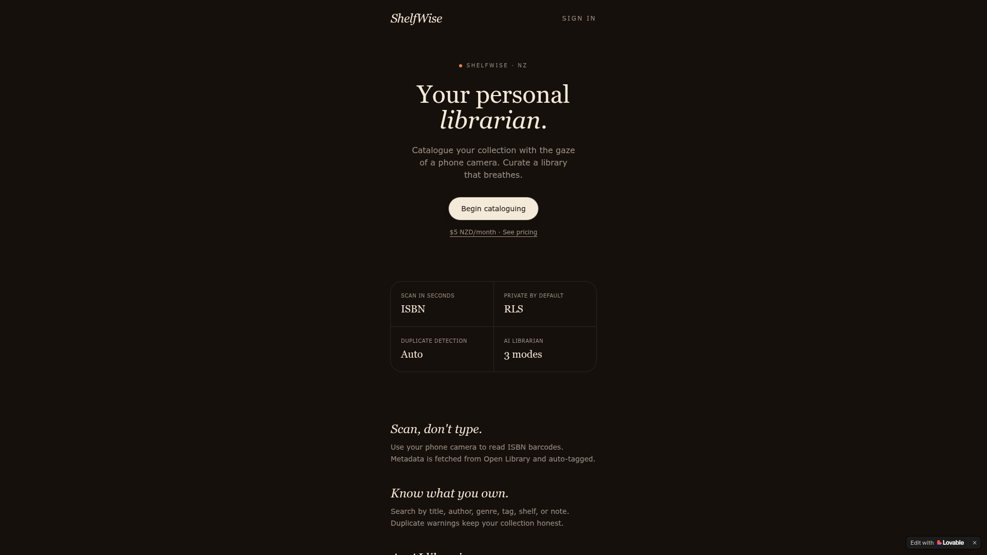 ShelfWise — Personal Digital Library screenshot